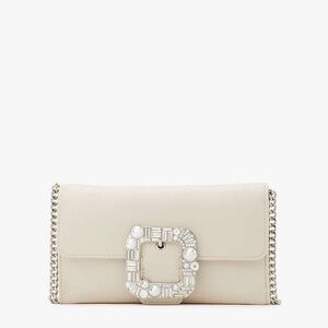Kate Spade Bridal Buckle Bag Women’s Crossbody Clutch Pearl Embellished